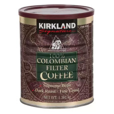 100% колумбійська мелена фільтрована кава Kirkland Signature, 1362 грама