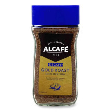Сублімована розчинна кава Alcafé Gold Roast без кофеїну, 100 грам