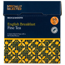 Англійський Чорний Чай English Breakfast Fine Selected, 50 чайних пакетиків., 125 грам