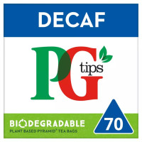 Англійський чорний чай PG Tips без кофеїну, 70 чайних пакетиків, 203 грами