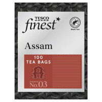 Англійський чорний чай Tesco Finest Assams, 100 чайних пакетиків, 250 грам