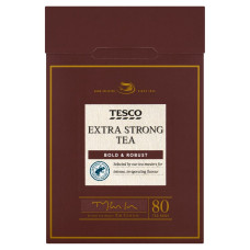 Чай Tesco Extra Strong 80, пакетиків, 250 грам