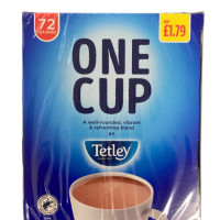 Чорний чай Tetley One Cup 72 чайних пакетика 144 грам