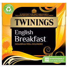 Чорний чай Twinings Англійський сніданок 120 чайних пакетиків на рослинній основі 300 грам