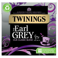 Чорний чай Twinings The Earl Grey 120 чайних пакетиків на рослинній основі 300 грам