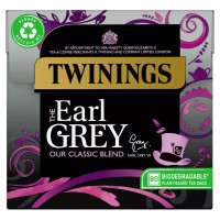 Чорний чай Twinings The Earl Grey 80 чайних пакетиків на рослинній основі, 200 грам