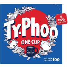 Чорний чай Typhoo «Англійський сніданок», 24 упаковки по 100 чайних пакетиків, 6220 грам