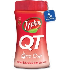 Розчинний чай Typhoo QT з молоком, Англійський сніданок у гранулах, банки 125г (упаковка з 12 шт.)