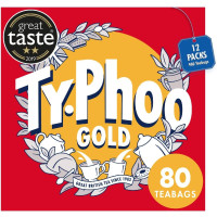 Чайні пакетики Typhoo Tea Gold, 12 упаковок 80 шт. (всього 960 шт.), 3700 грам