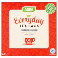 Чорний чай EveryDay від ASDA, 80 пакетиків, 232гр