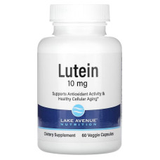 Lake Avenue Nutrition, Лютеїн, 10 мг, 60 рослинних капсул